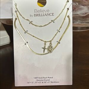 Gold Layered Necklaces with Charms